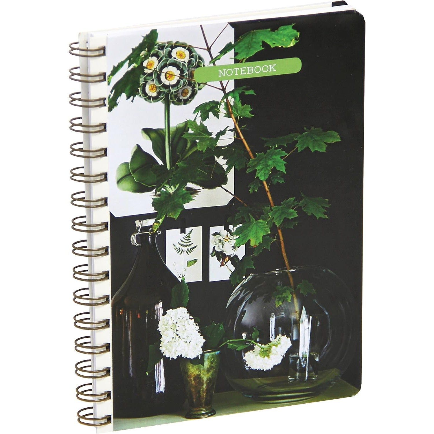 Botanical Style Medium Spiral-Bound Notebook by Ryland Peters &amp; Small, SKU BB-230, UPC 700317417842