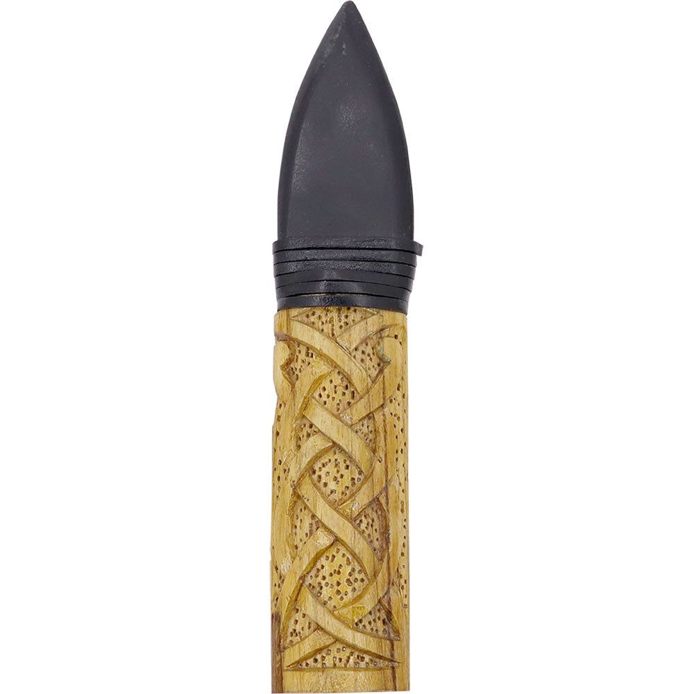 7&quot; Black Tourmaline Athame with Wood Handle, SKU KH-76134, UPC 700317418498