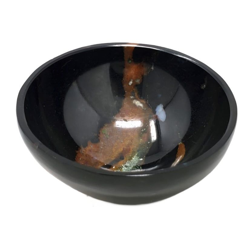 2&quot; Black Sardonyx Gemstone Bowl, SKU Bowl-2SE, UPC 700317307280