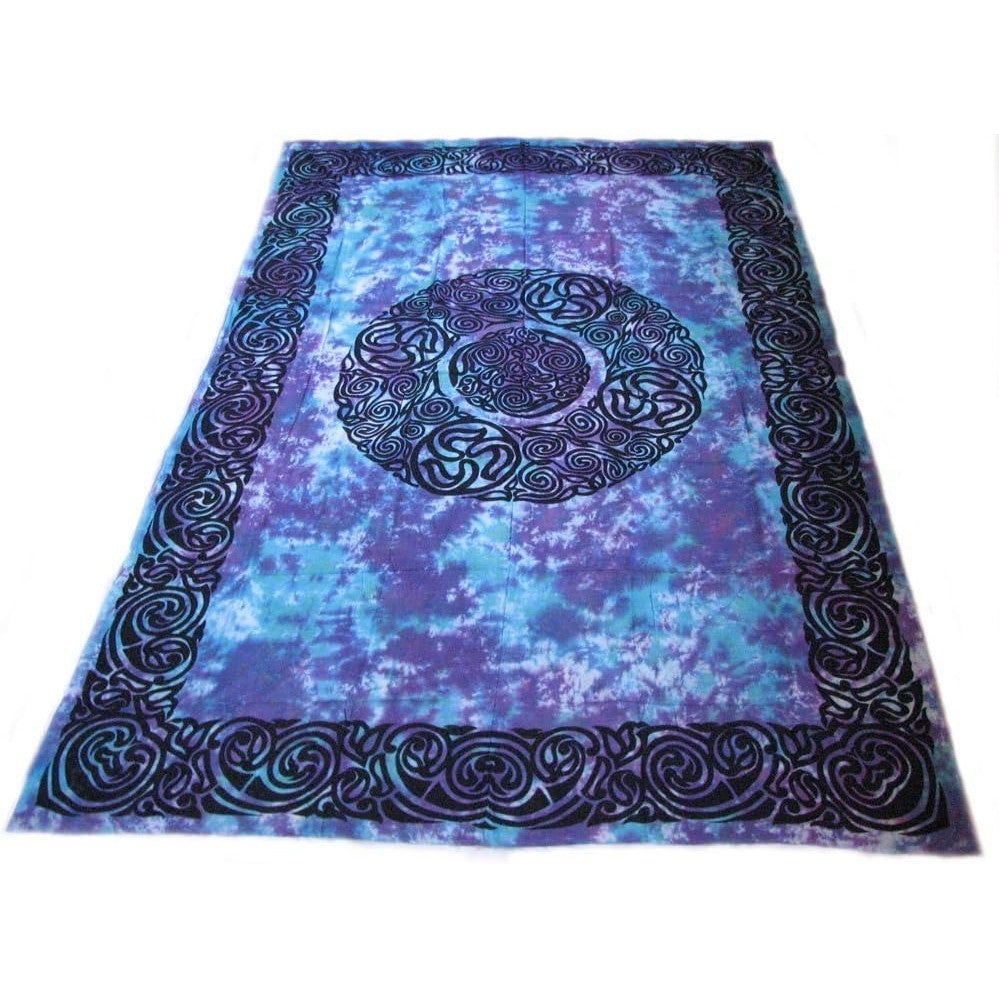 72&quot; x 108&quot; Triskel Tie Dye Tapestry, SKU X056-CPS-Triskel, UPC 700317380054