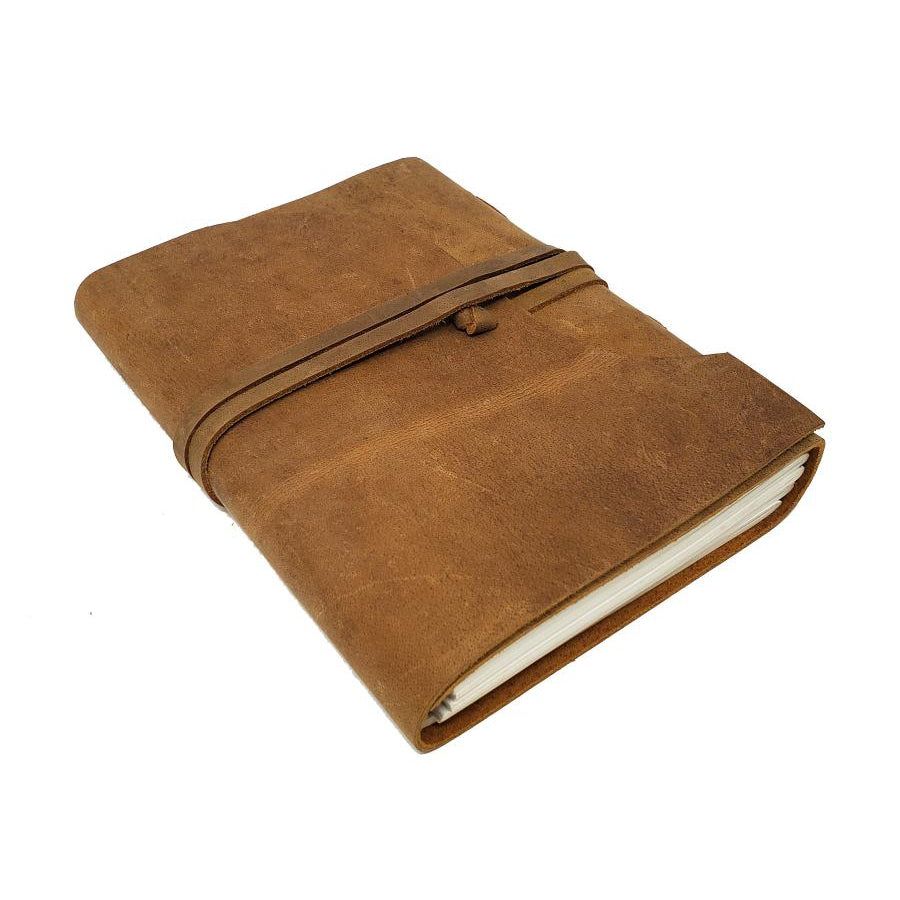 5&quot; x 7&quot; Soft Leather Journal with Cord, SKU SL57-Plain, UPC 700317302384