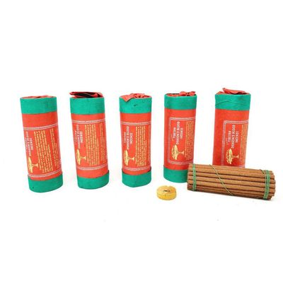 4.5&quot; Tibetan Incense Dhoop - Dragon&#39;s Blood (5 Packs of 30 Sticks), SKU J00-TI-BINS-DragonsBlood, U…