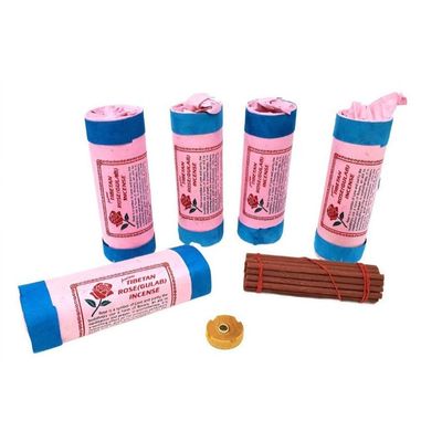 4.5&quot; Tibetan Incense Dhoop - Rose (5 Packs of 30 Sticks), SKU I10-16-TI-BINS148, UPC 700317372813