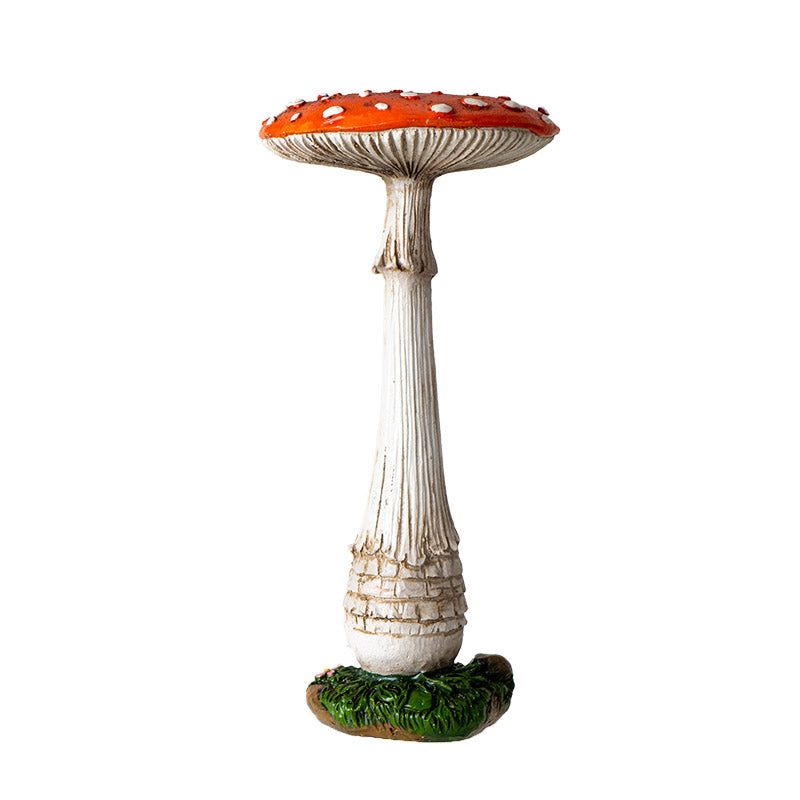 6.7&quot; Red Toadstool Mushroom Statue, SKU PG-16050, UPC 700317418719