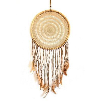 58&quot; Dream Catcher - Brown Crochet Circles, SKU U-DC-CR07, UPC 700317385882