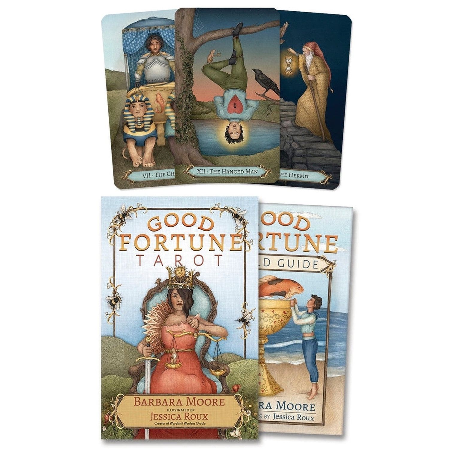 Good Fortune Tarot by Barbara Moore, Jessica Roux, SKU LW2313, UPC 700317387145