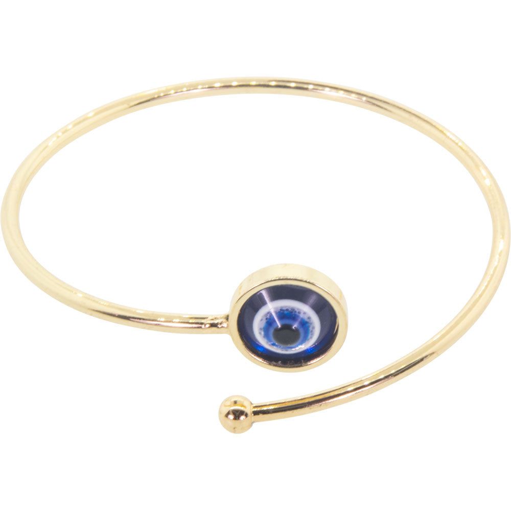 Evil Eye Gold Adjustable Bracelet, SKU KH-98873, UPC
