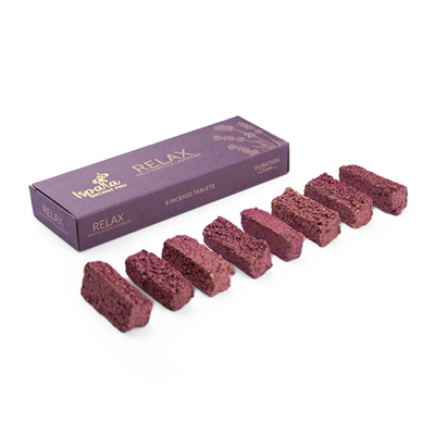 Ispalla - Relax (Palo Santo &amp; Lavender) Incense Tablets (8 Pack), SKU C07-02-IPS-Tab-Relax-1, UPC 7…