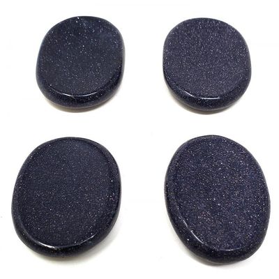 Worry Stone - Blue Goldstone, SKU U00-07-WOST-07-1, UPC 700317382287