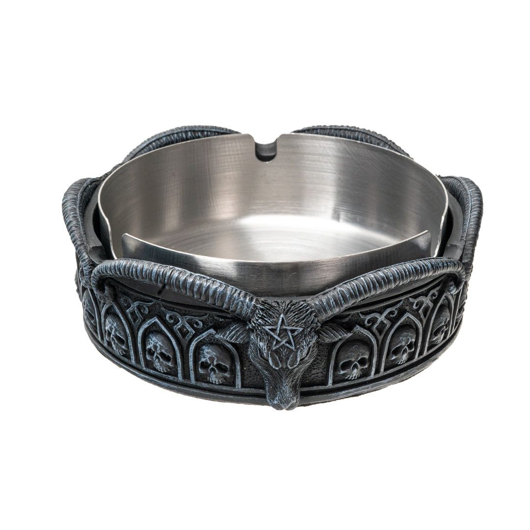 4.75&quot; Baphomet Ashtray, SKU PG-16177, UPC 700317418894