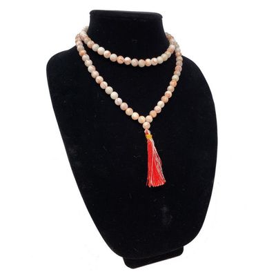 Mala Necklace or Prayer Beads - Picasso Jasper (108 Beads), SKU QQ00-GJM-21, UPC 700317371243