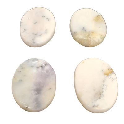 Worry Stone - Dendritic Opal, SKU U00-10-WOST-10-1, UPC 700317382201