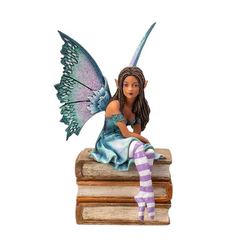 7&quot; Amy Brown Fairy Statue - Book Fairy, SKU PG-15468, UPC 700317413172