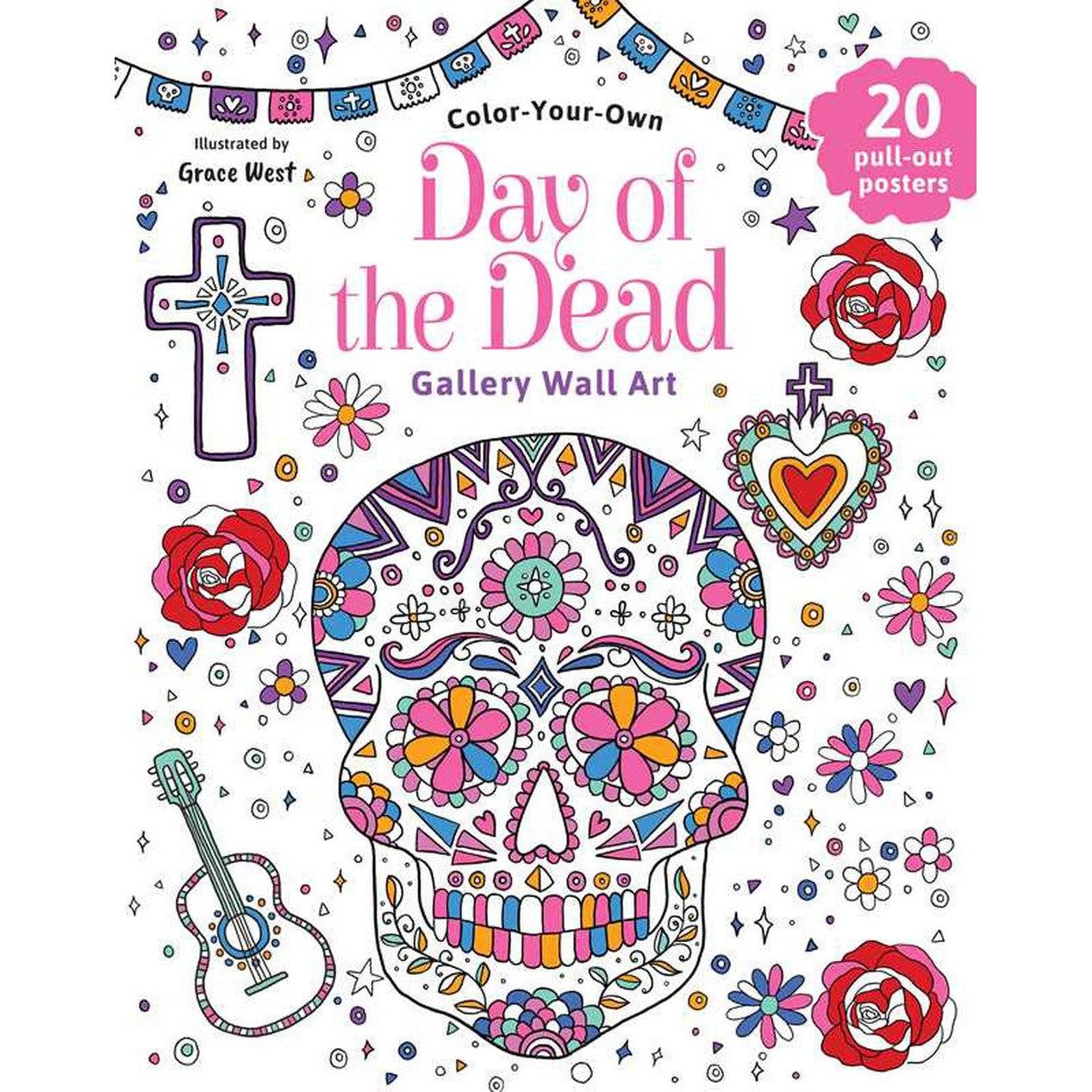 Day of the Dead: Coloring Book by Grace West, SKU SS-155, UPC 700317389781