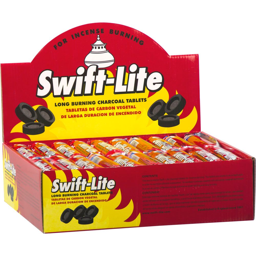 Swift Lite 33 mm Charcoal (60 Rolls/10 Tablets Each Roll), SKU Ccoal-F9G, UPC 700317303329