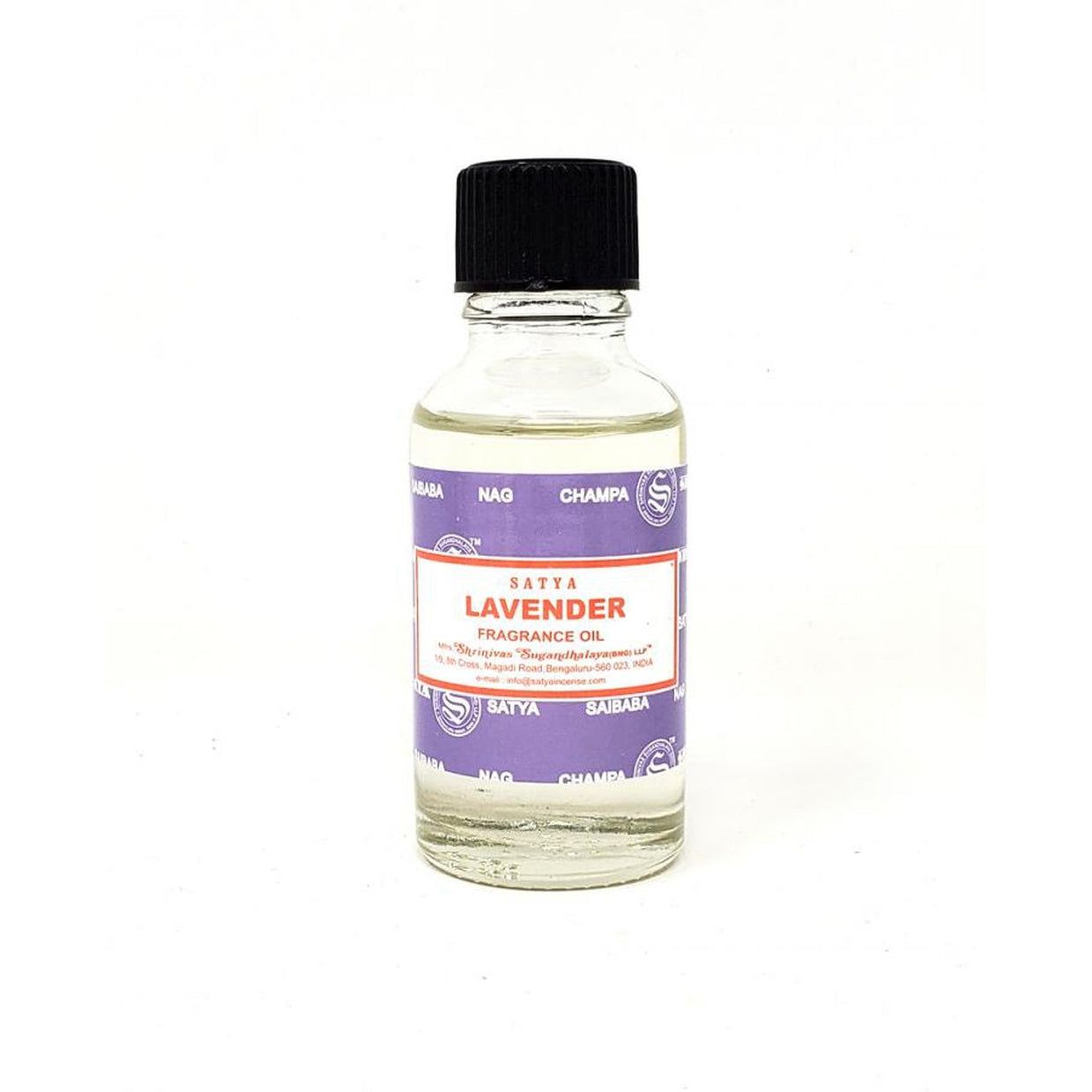30 ml Satya Fragrance Oil - Lavender, SKU SLVOIL30, UPC 700317303121