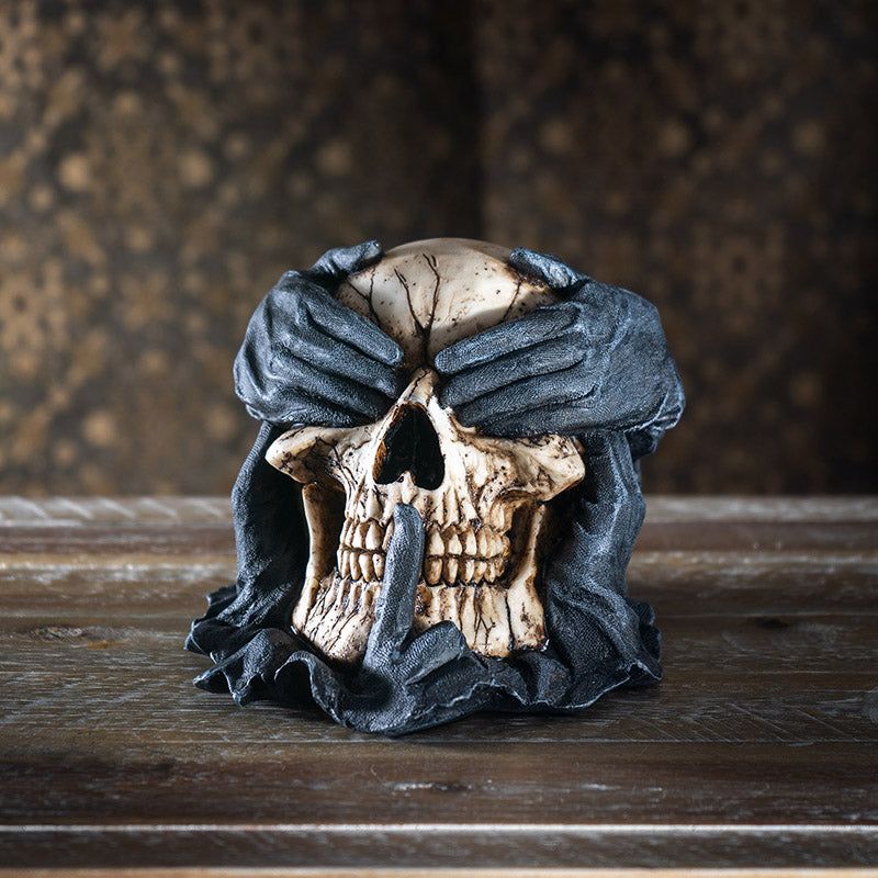 See, Hear, Speak No Evil Skull Statue, SKU PG-15480, UPC 700317306399