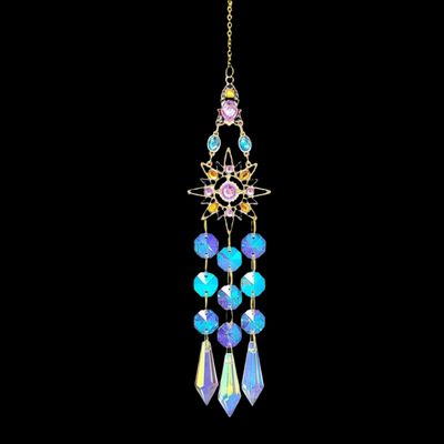 15&quot; Sun Catcher - Jeweled Sun, SKU T05-98-SCWH-05, UPC 700317382003