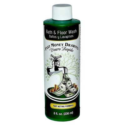 8 oz Aura Bath &amp; Floor Wash - Fast Money Drawing (Dinero Rapido), SKU RM-488234, UPC 700317365570