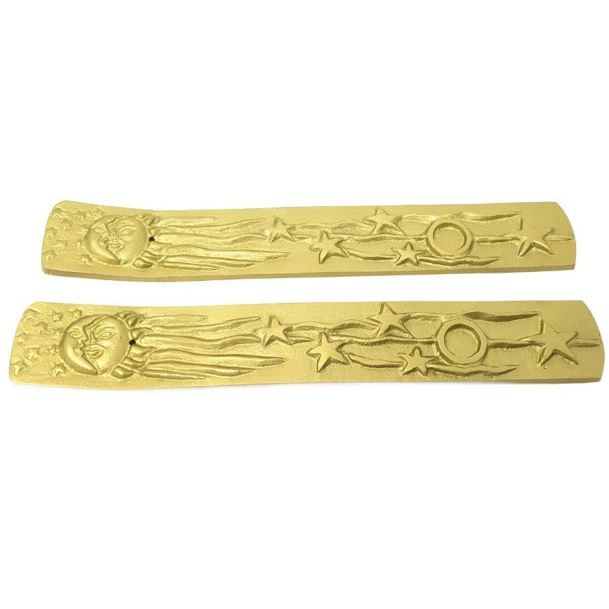 10&quot; Sun, Moon, Stars Metal Incense Burner, SKU C00-026-SU10-1, UPC 700317372172