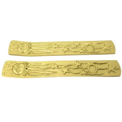 10&quot; Sun, Moon, Stars Metal Incense Burner, SKU C00-026-SU10-1, UPC 700317372172