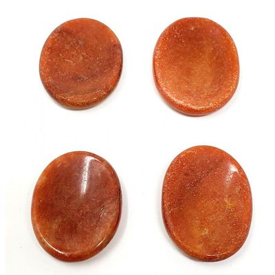 Worry Stone - Red Aventurine, SKU U00-25-WOST-25-1, UPC 700317382164