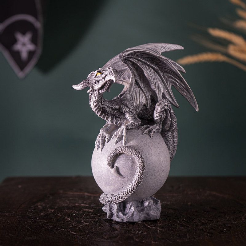 5.8&quot; Luna Dragon Statue, SKU PG-15383, UPC 700317310808