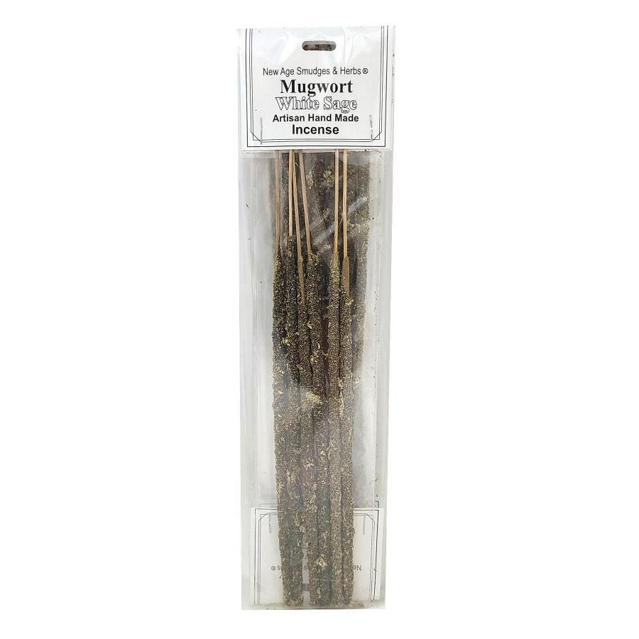 Artisan Handmade Resin &amp; Herb Incense Sticks - Mugwort &amp; White Sage (6 Pack), SKU RI54, UPC 7003174…
