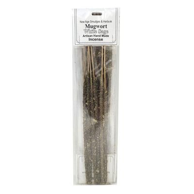 Artisan Handmade Resin &amp; Herb Incense Sticks - Mugwort &amp; White Sage (6 Pack), SKU RI54, UPC 7003174…