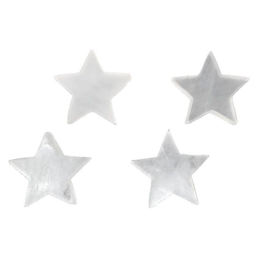 3&quot; Selenite Charging Plate / Altar Tile - Star, SKU L03-50-SEL-Star-3-1, UPC 700317383031