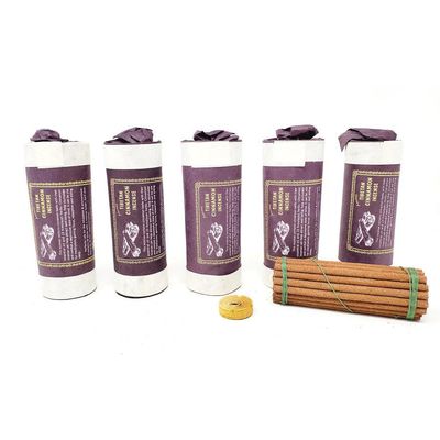 4.5&quot; Tibetan Incense Dhoop - Cinnamon (5 Packs of 30 Sticks), SKU J00-TI-BINS-Cinnamon, UPC 7003173…