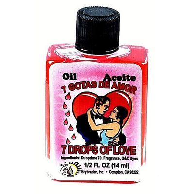 1/2 oz Brybradan Spiritual Oil - 7 Drops of Love, SKU RM-UNK2, UPC 700317363057
