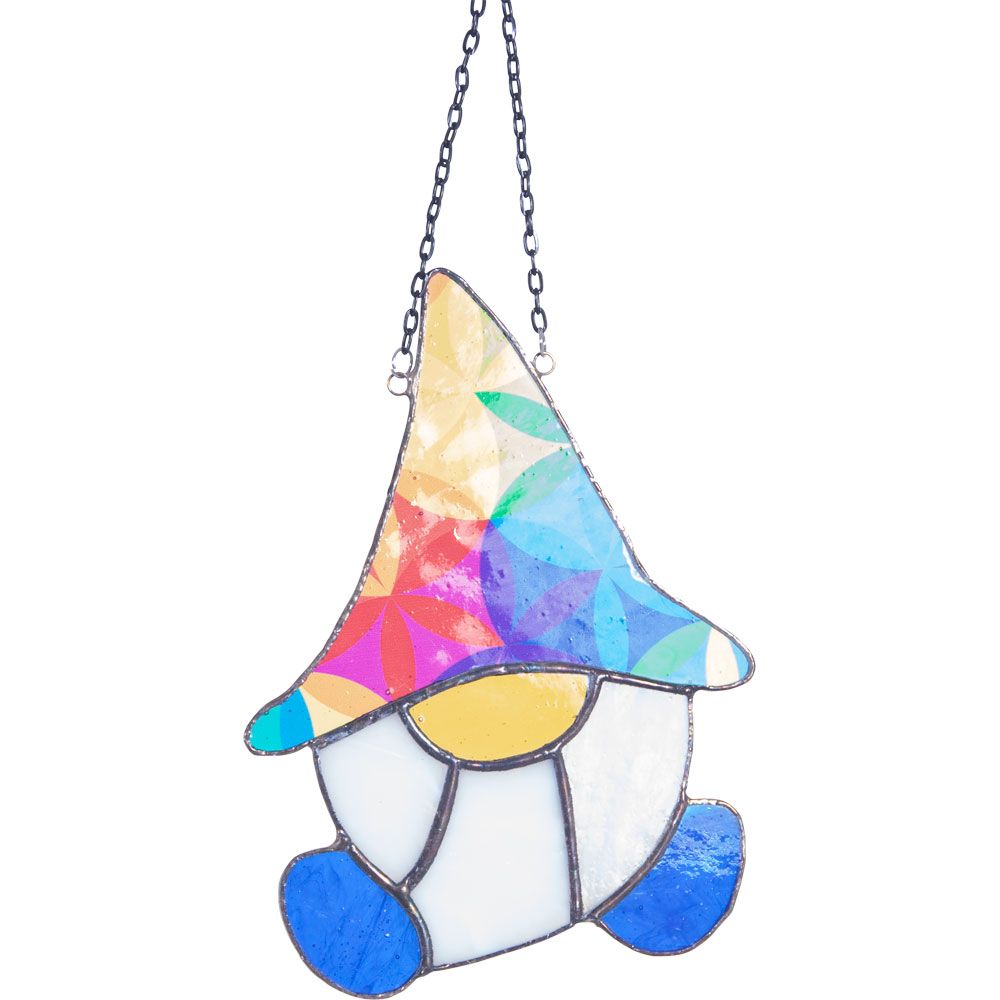 7&quot; Glass Suncatcher - Happy, SKU KH-63086, UPC 700317353485