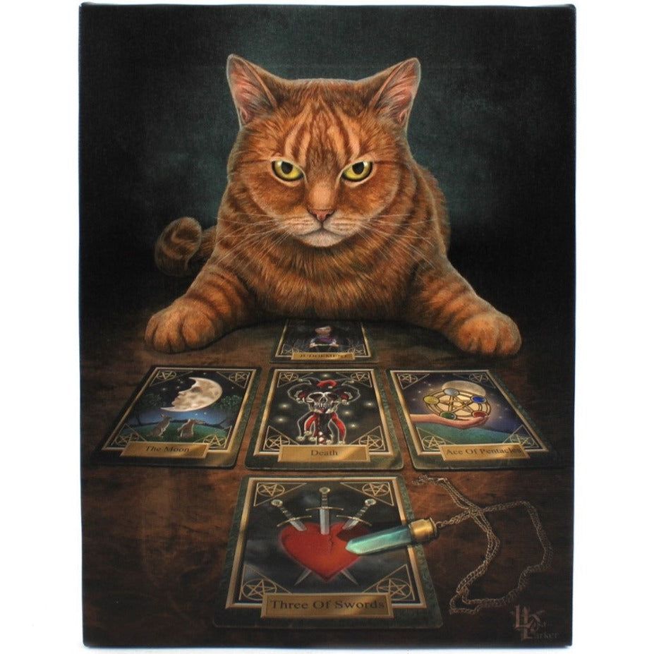 9.8&quot; Lisa Parker Canvas Print - The Reader Cat, SKU PG-14289, UPC 700317299646
