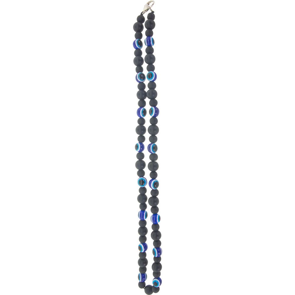 6-8 mm Evil Eye Bead Necklace, SKU KH-99340, UPC 700317311508