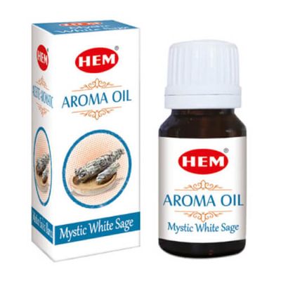 10 ml Hem Aroma Oils - Mystic White Sage, SKU Hoil-WS-1, UPC 700317302926