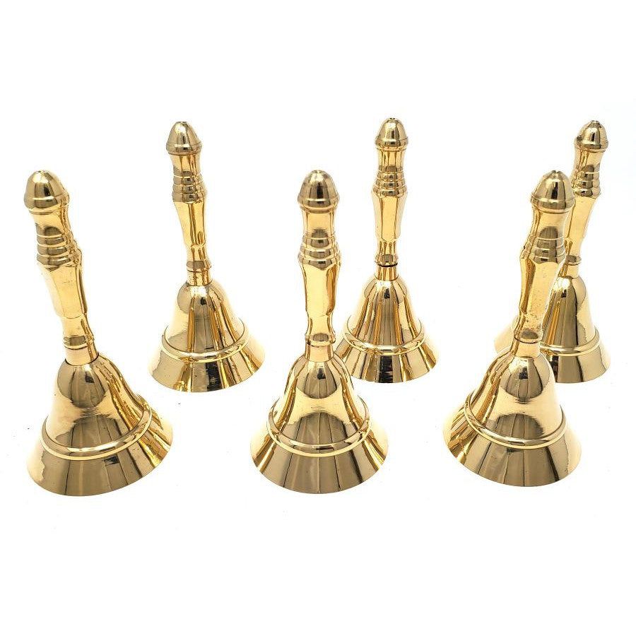 5&quot; Brass Ritual Altar Hand Bell, SKU F08-025-4986-1, UPC 700317385875