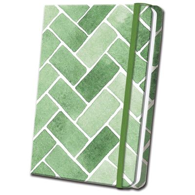 Green Tile Linen Journal (Hardcover) by Editors of Thunder Bay Press, SKU BB-238, UPC 700317417910