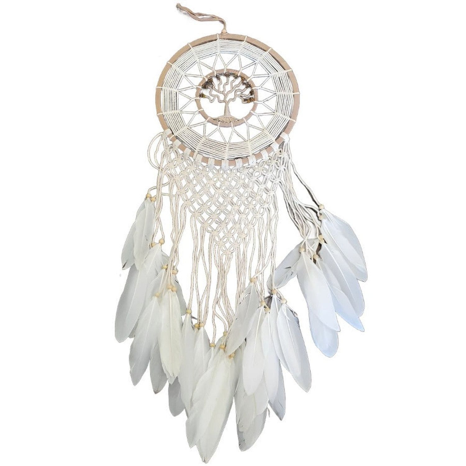 35&quot; Dream Catcher - Tree of Life Macrame, SKU S01-DC86, UPC 700317375296