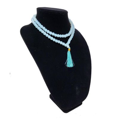 Mala Necklace or Prayer Beads - Opalite (108 Beads), SKU QQ00-GJM-20, UPC 700317371144