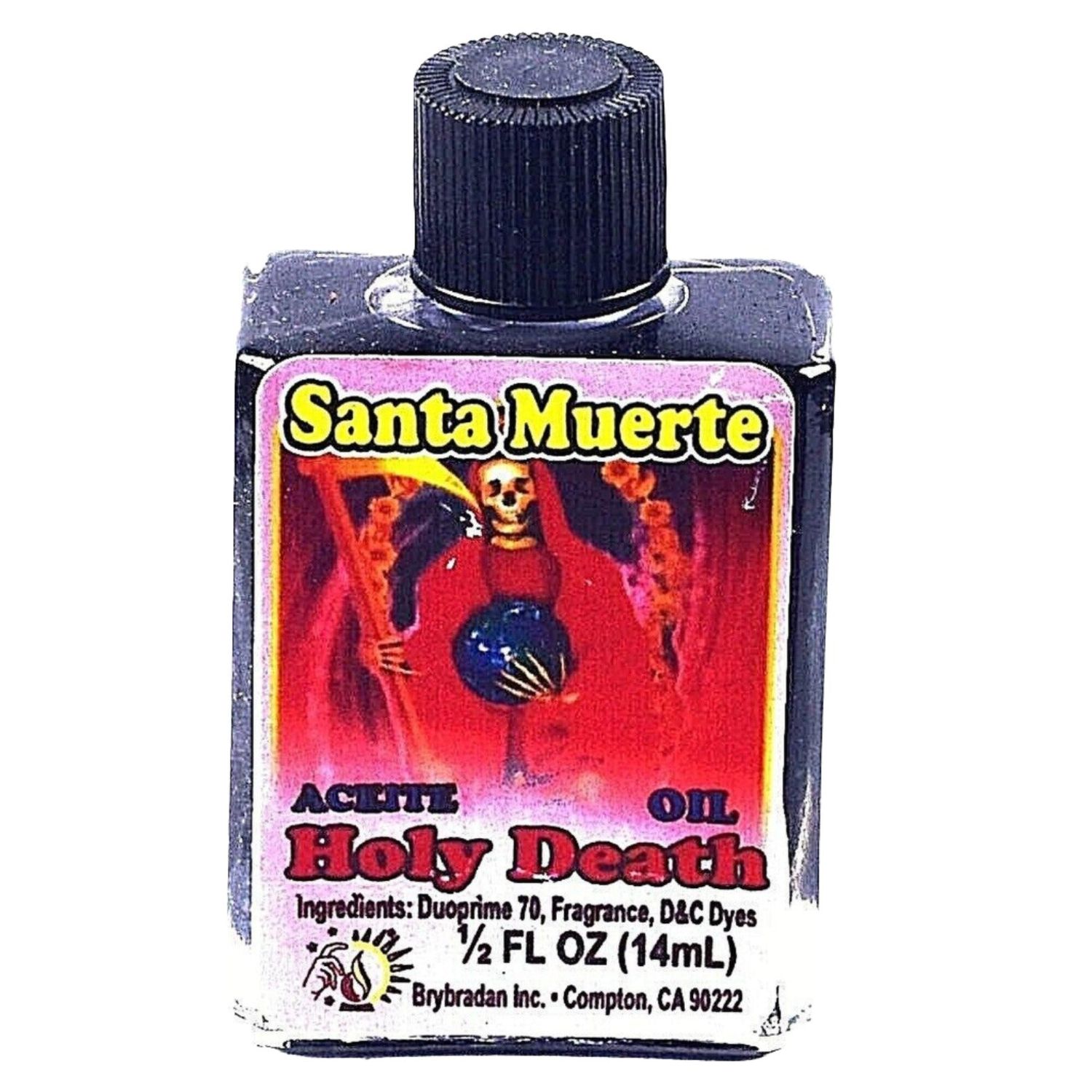 1/2 oz Brybradan Spiritual Oil - Holy Death Black, SKU RM-UNK287354, UPC 700317363095