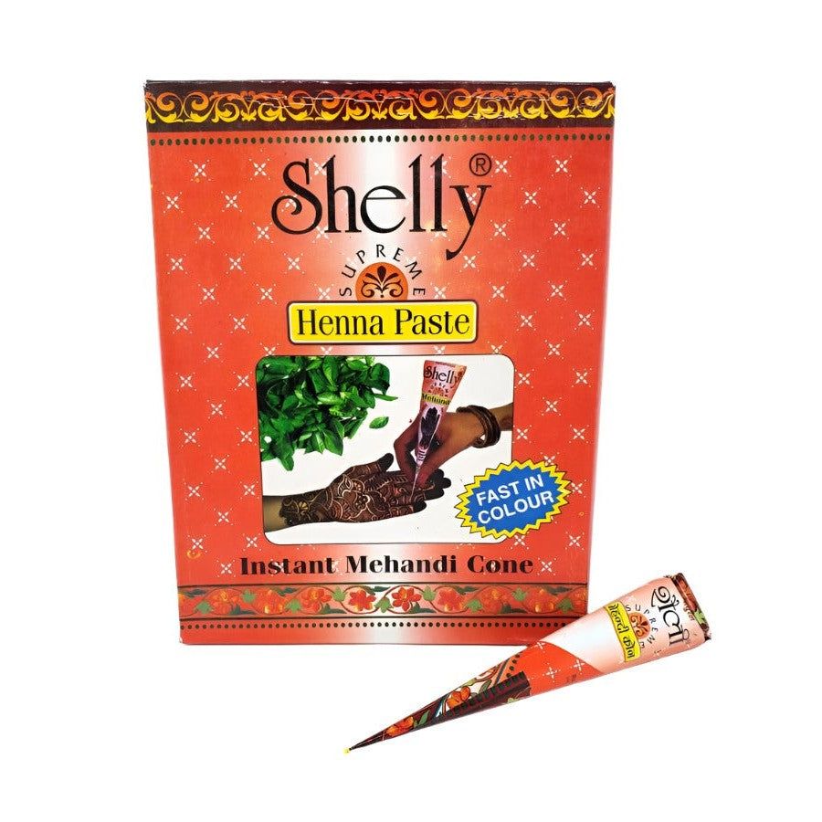 Shelly Instant Henna Paste Cone (10 Cones), SKU K02-12-IMC, UPC 700317384991