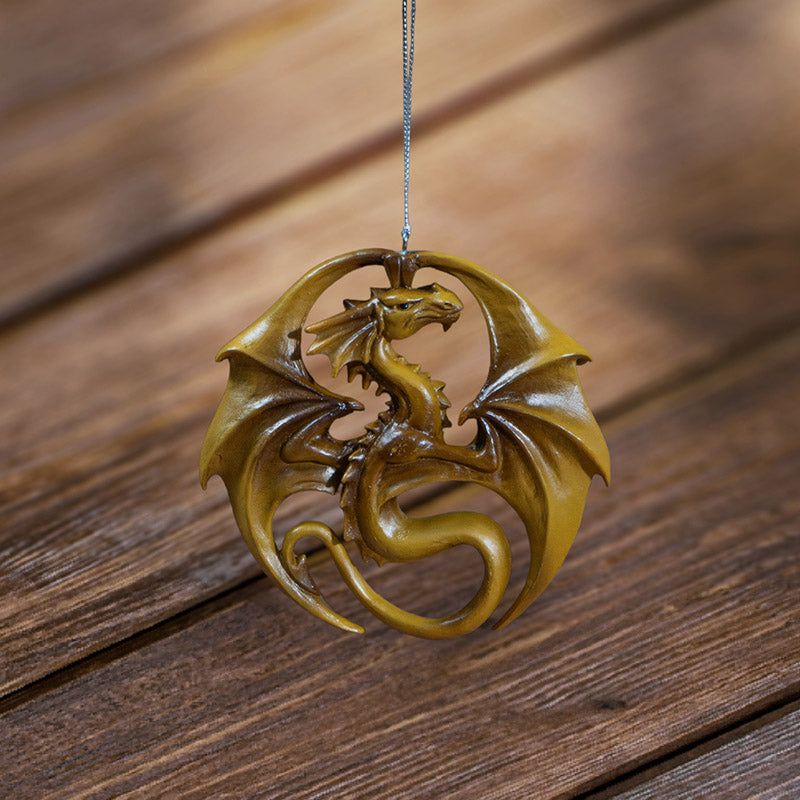 5&quot; Dragon Medal Ornament by Anne Stokes, SKU PG-15544, UPC 700317312550