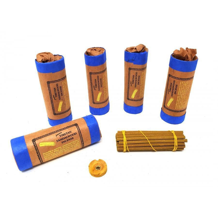 4.5&quot; Tibetan Incense Dhoop - Sandalwood (5 Packs of 30 Sticks), SKU I10-01-TI-BINS95, UPC 700317372…