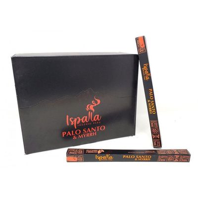 Ispalla Display - Myrrh &amp; Palo Santo Incense Sticks (50 Packs of 10 Incense), SKU D01-IPS-MYPalo, U…