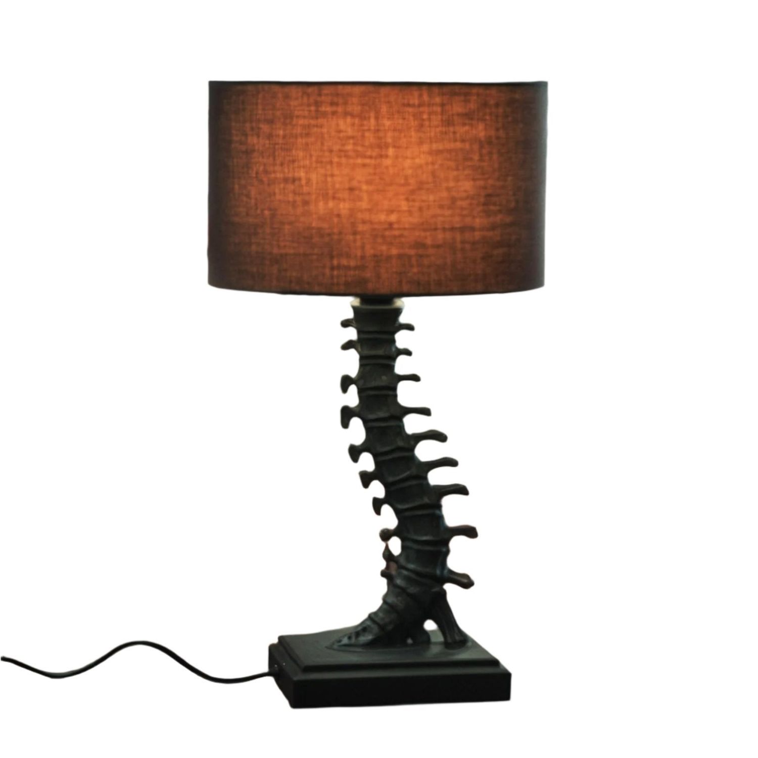 17.75&quot; Black Vertebrae Lamp, SKU PG-15796, UPC 700317369806