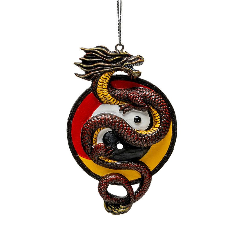 3.5&quot; Dragon Ornament - Yin Yang Guardian, SKU PG-16114, UPC 700317418801