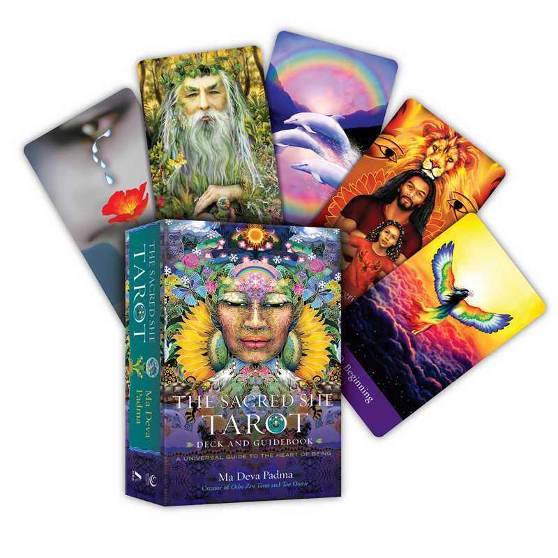 The Sacred She Tarot Deck and Guidebook by Ma Deva Padma, SKU SS-274, UPC 700317392903