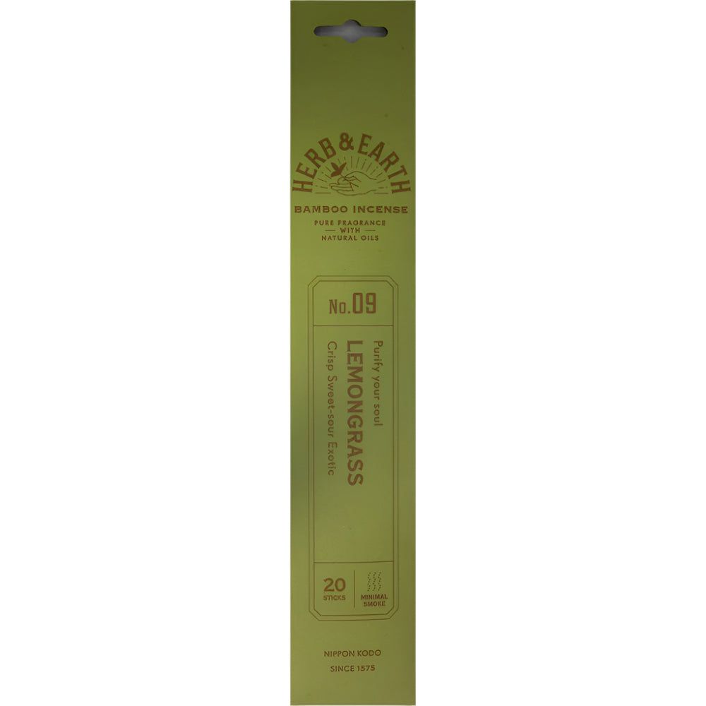 Herb &amp; Earth Incense 20 sticks - Lemongrass, SKU KH-72742-D12, UPC 700317418375