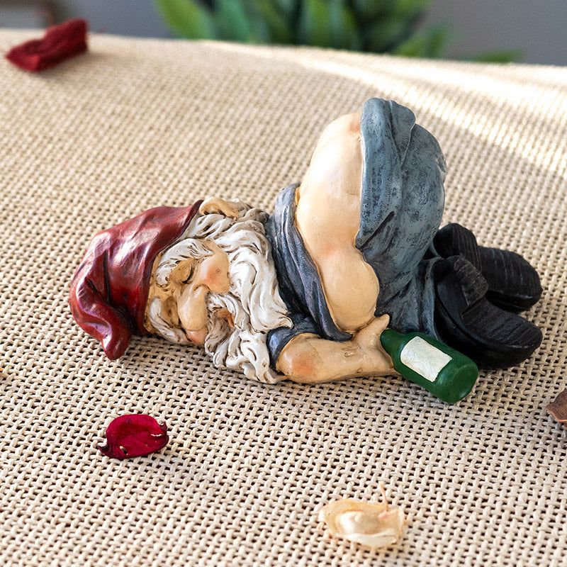 7&quot; Gnome Statue - Drunken Gnome, SKU PG-15619, UPC 700317371779